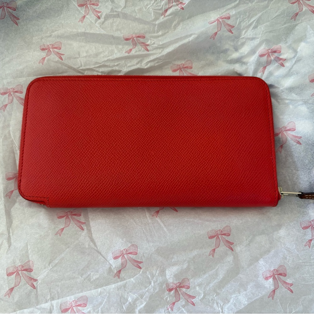 Hermes Rose Jaipur Astrologie Nouvelle Silk zip around Wallet